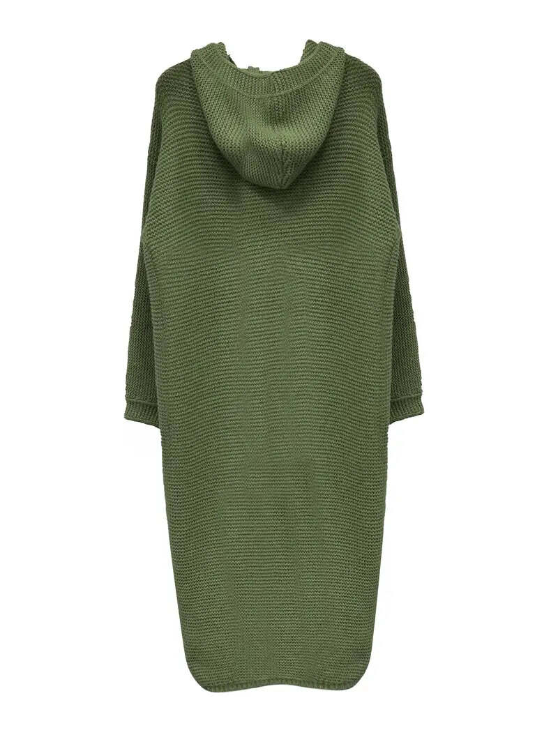 Cardigan Tricot à Capuche Femme - Image 4