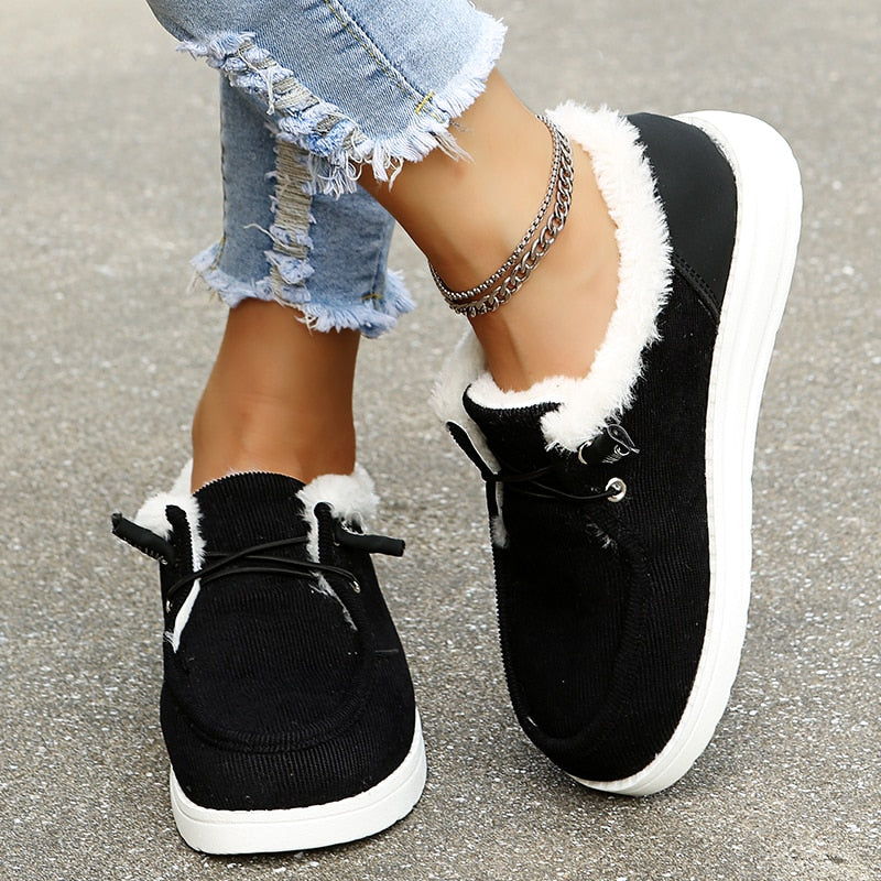 Mocassins Femme Doublés en Fausse Fourrure - Image 3