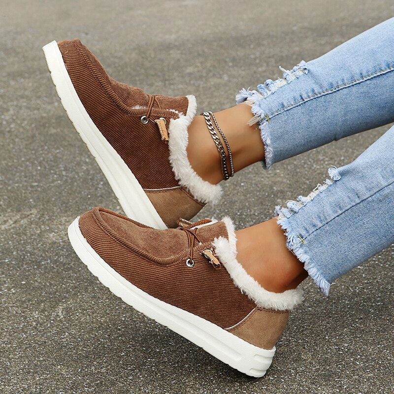 Mocassins Femme Doublés en Fausse Fourrure - Image 5