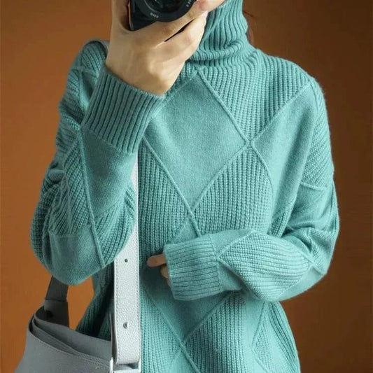 Pull ample à manches longues pour femme - Image 1