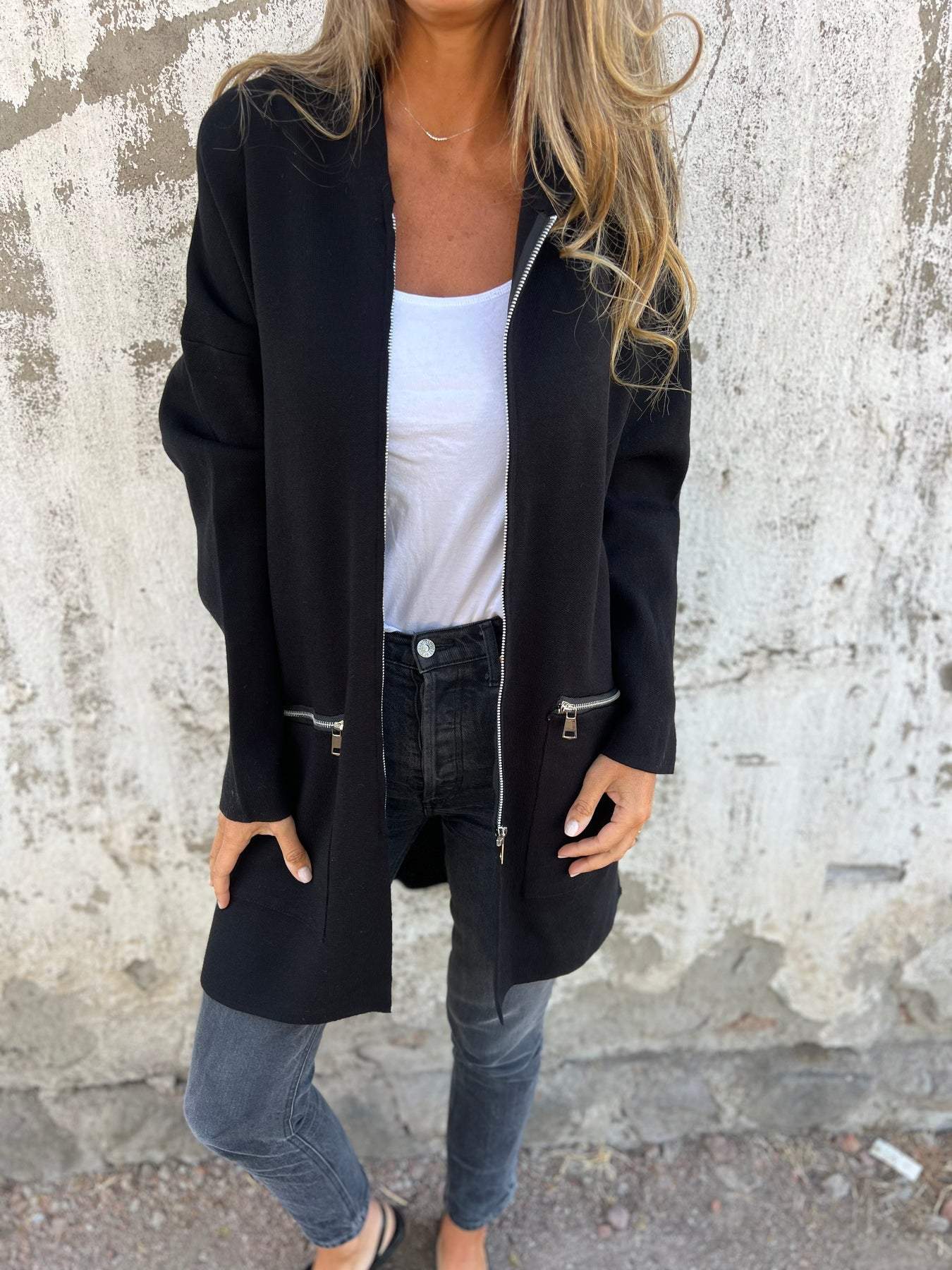 Manteau Long à Capuche pour Femme - Image 5