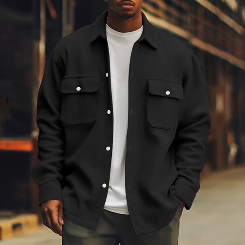 Veste Chemise Boutonnée pour Homme - Image 1