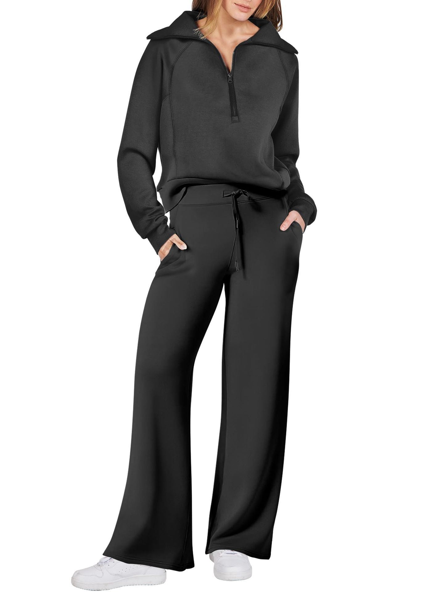 Ensemble d'intérieur pour femme à jambes larges - Image 5
