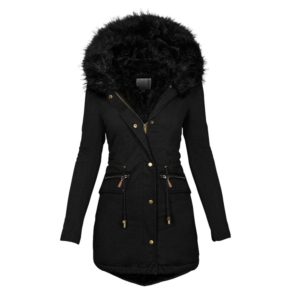 Anorak Femme à Capuche Bordée de Fourrure - Image 1