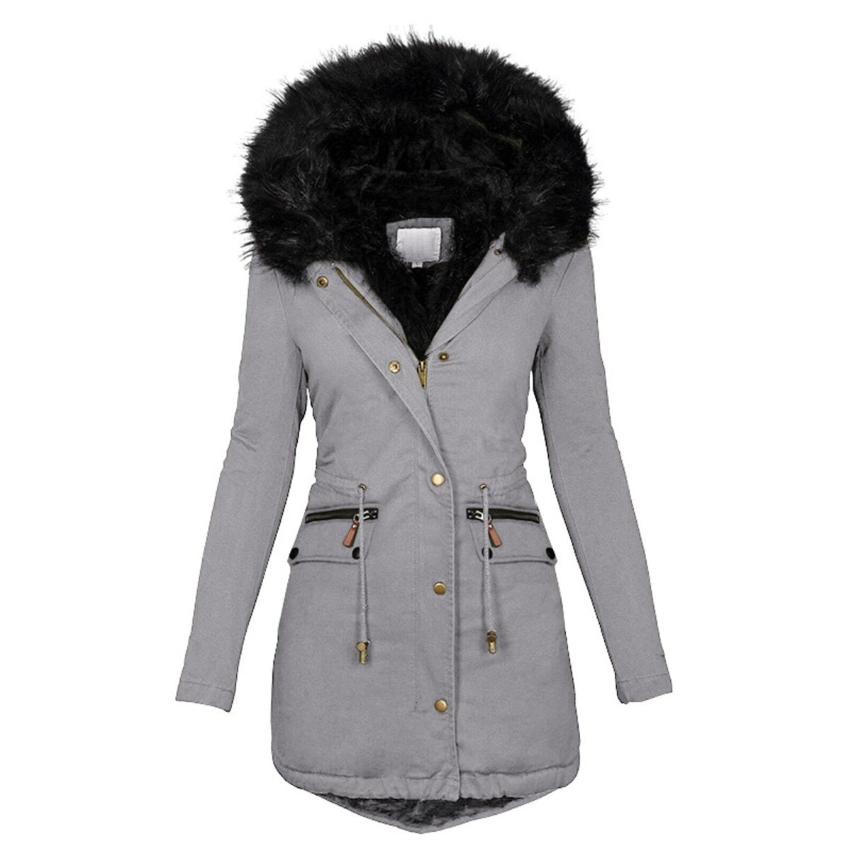 Anorak Femme à Capuche Bordée de Fourrure - Image 3