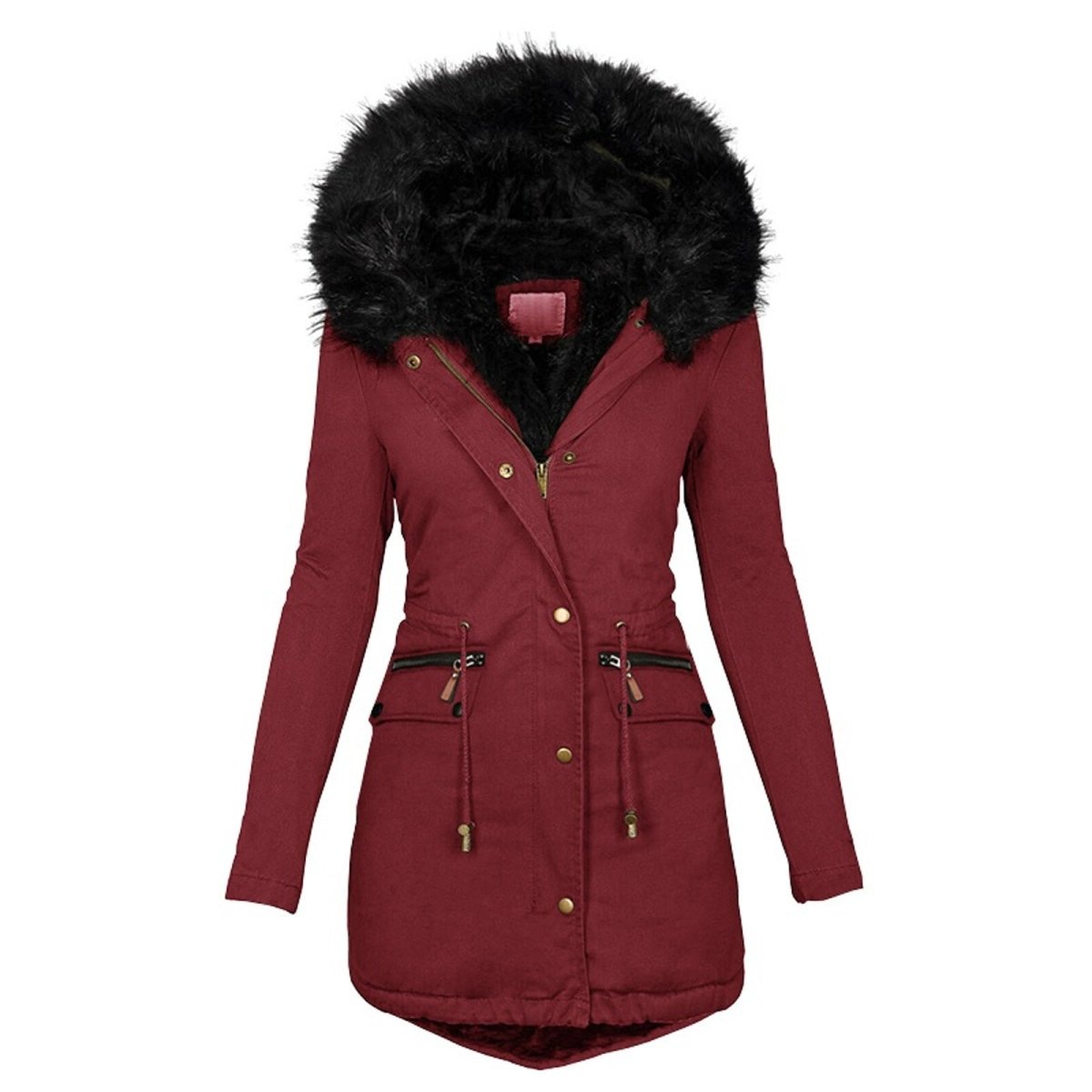 Anorak Femme à Capuche Bordée de Fourrure - Image 5
