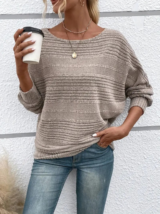 Pull ample à manches longues pour femme - Image 1