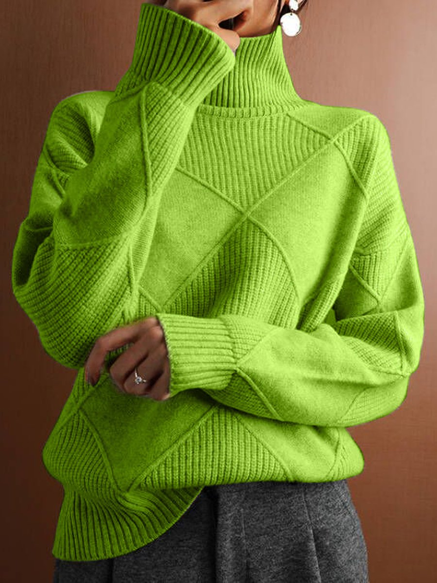 Pull ajusté à col roulé pour femme - Image 4