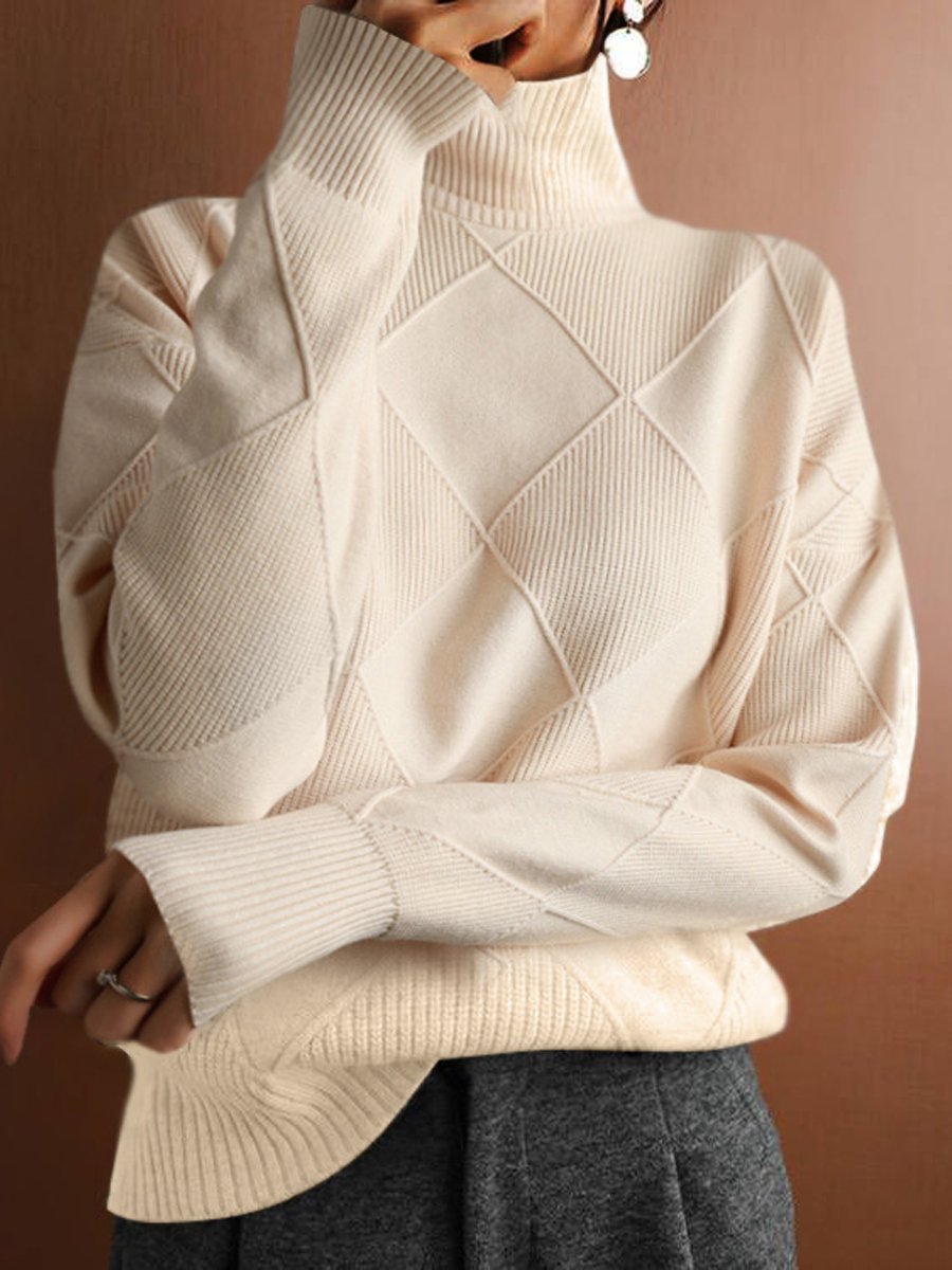 Pull ajusté à col roulé pour femme - Image 3