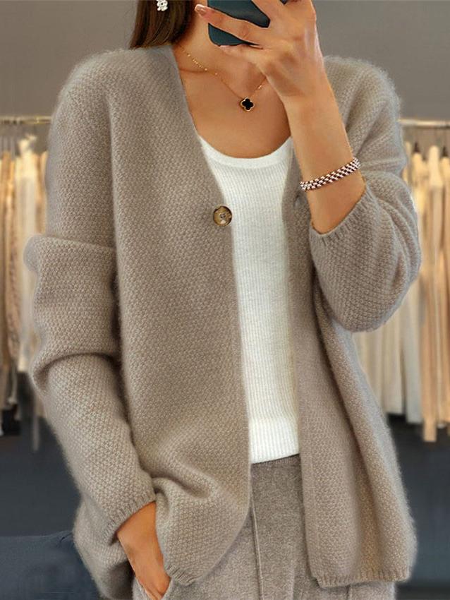 Cardigan Femme Maille Texturée Col V - Image 4