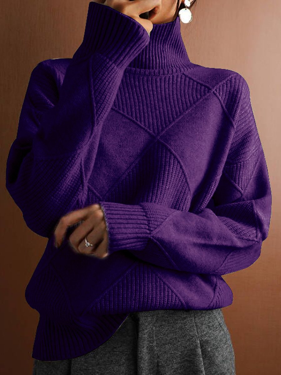 Pull ajusté à col roulé pour femme - Image 8