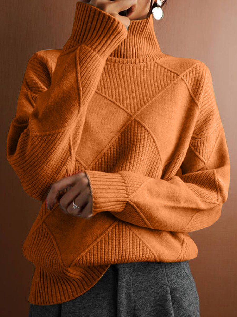 Pull ajusté à col roulé pour femme - Image 5