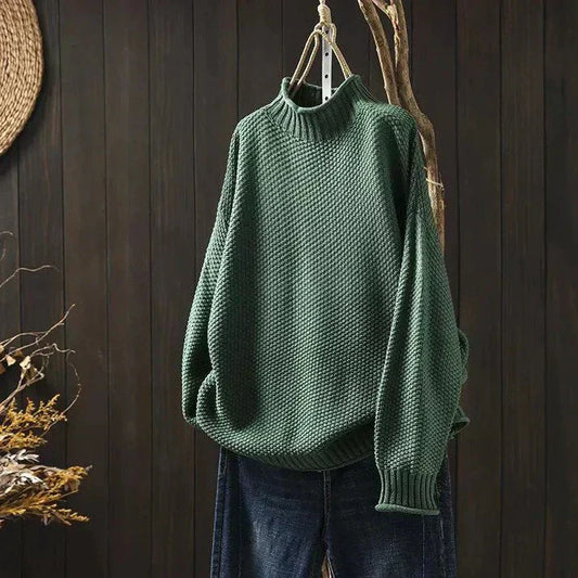 Pull ample à col roulé pour femme - Image 1