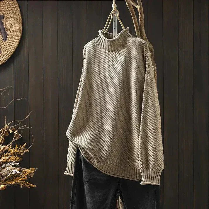 Pull ample à col roulé pour femme - Image 3