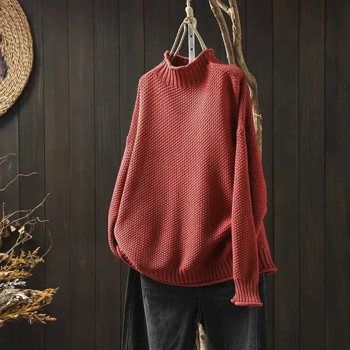 Pull ample à col roulé pour femme - Image 5
