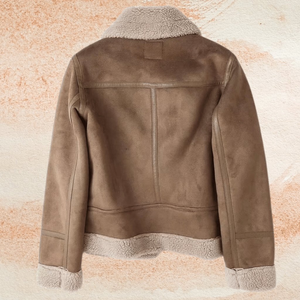 Veste Aviateur Femme en Shearling - Image 4
