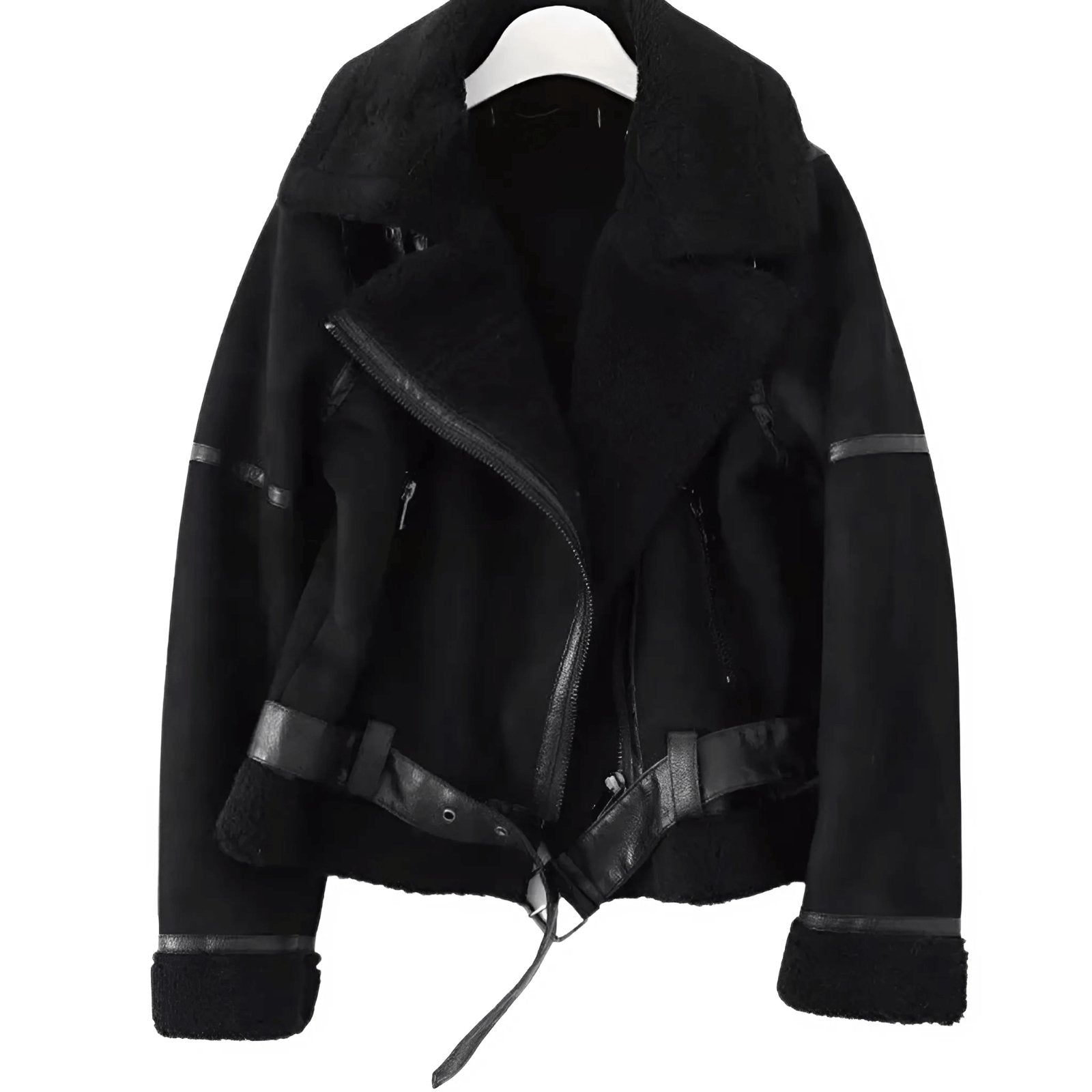 Veste Aviateur Femme en Shearling - Image 3
