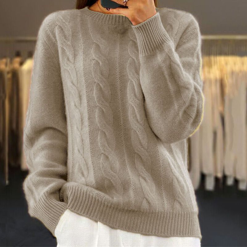 Pull Femme Tricot Câble - Image 2