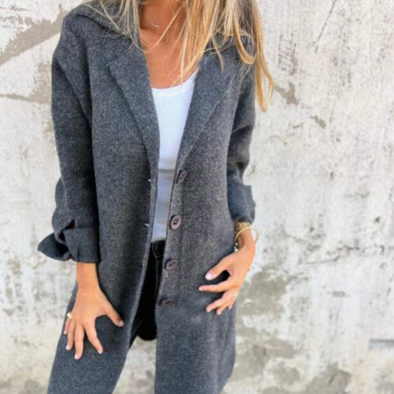 Veste Longue Boutonnée Femme - Image 3