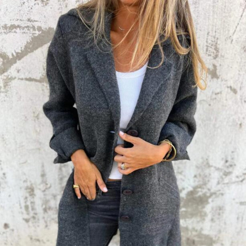 Veste Longue Boutonnée Femme - Image 5