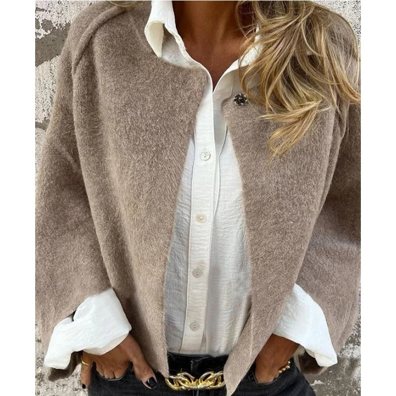 Veste Courte Femme Sans Col - Image 5