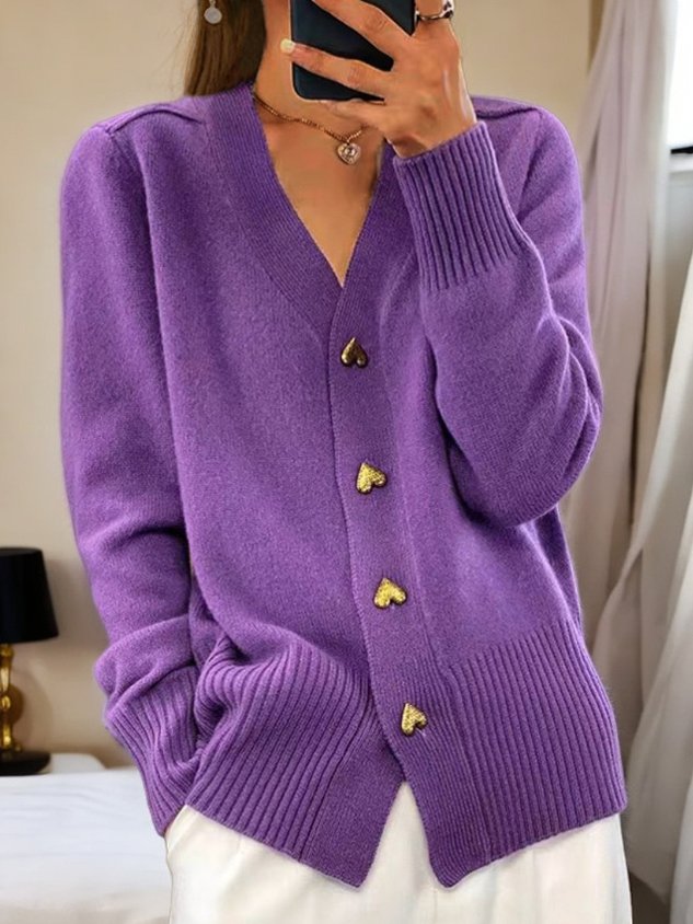 Cardigan Femme Col en V - Image 4
