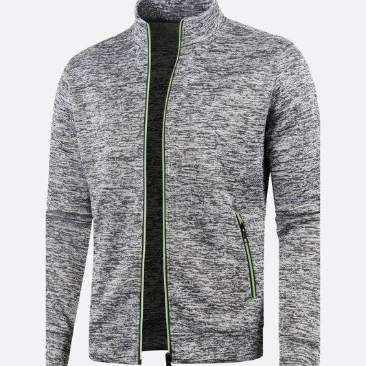 Veste Homme Entièrement Zippée Col Montant - Image 1