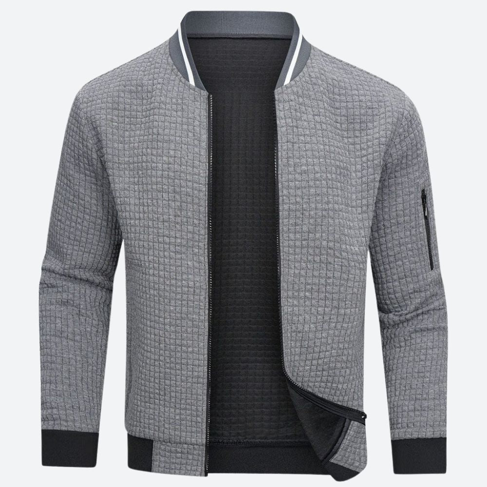 Blouson aviateur homme à fermeture éclair intégrale - Image 4