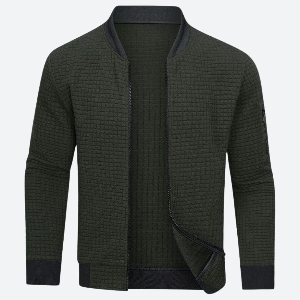 Blouson aviateur homme à fermeture éclair intégrale - Image 3