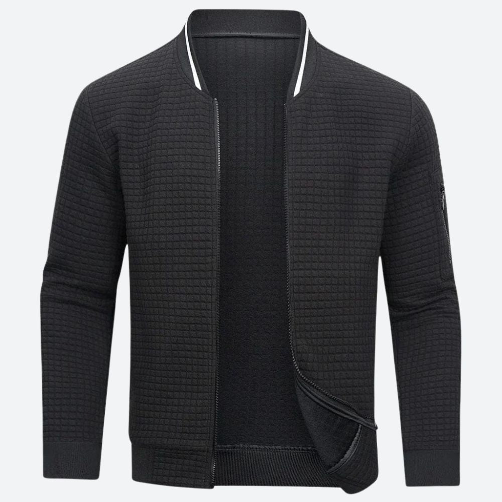 Blouson aviateur homme à fermeture éclair intégrale - Image 2