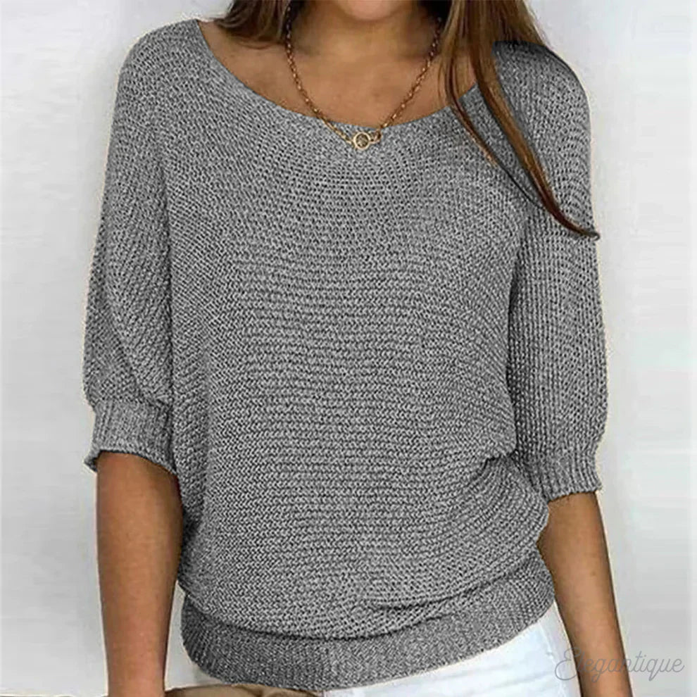 Pull en Tricot Femme Manches 3/4 - Image 7