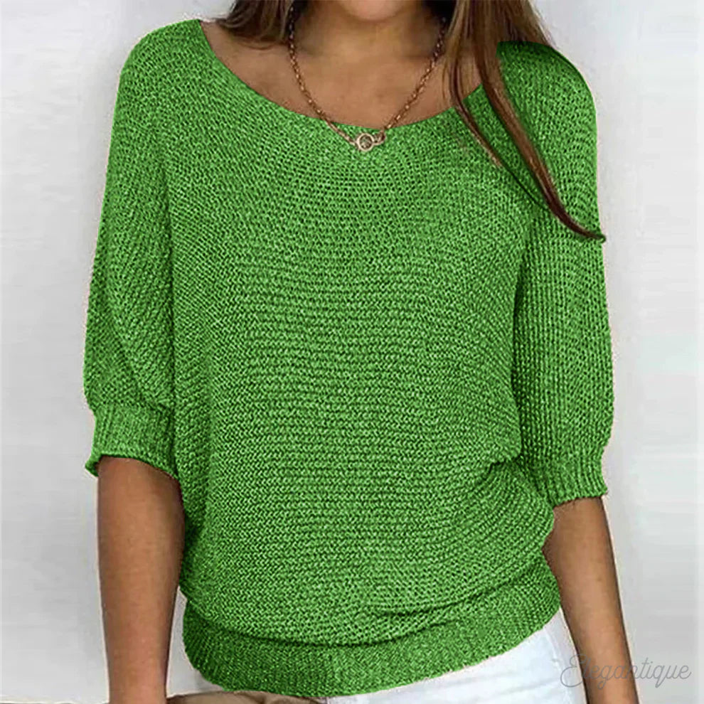 Pull en Tricot Femme Manches 3/4 - Image 6