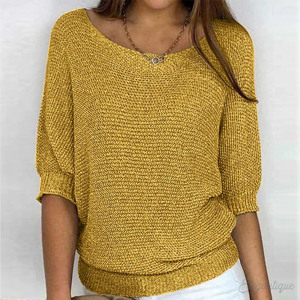 Pull en Tricot Femme Manches 3/4 - Image 5
