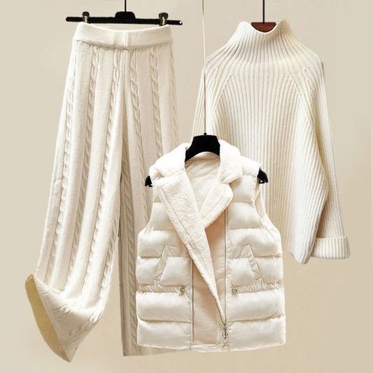 Ensemble Pull Femme Maille Câble - Image 1