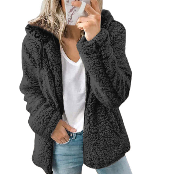 Veste Teddy à Capuche Femme - Image 2