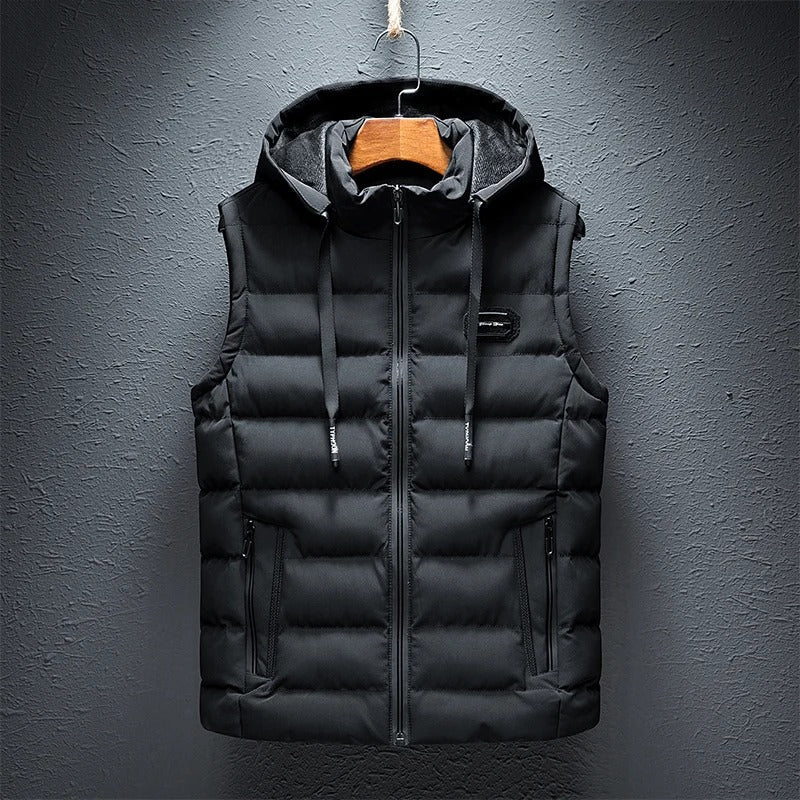 Gilet matelassé à capuche pour homme - Image 2