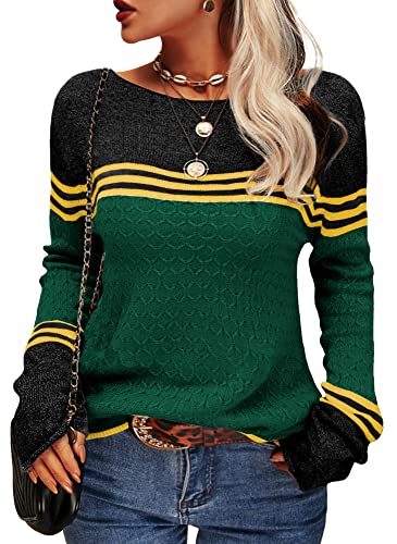 Pull rayé à manches longues pour femme - Image 5