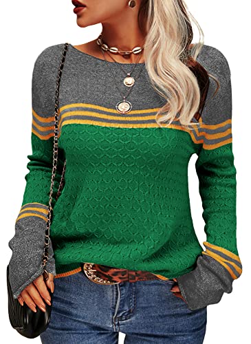 Pull rayé à manches longues pour femme - Image 7