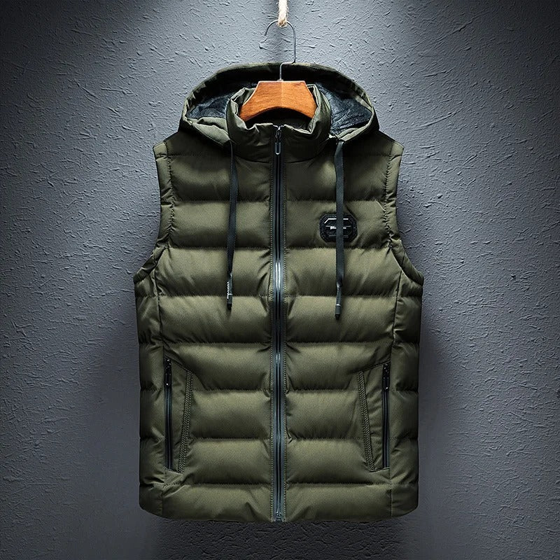 Gilet matelassé à capuche pour homme - Image 3