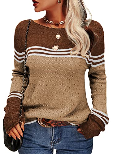 Pull rayé à manches longues pour femme - Image 8