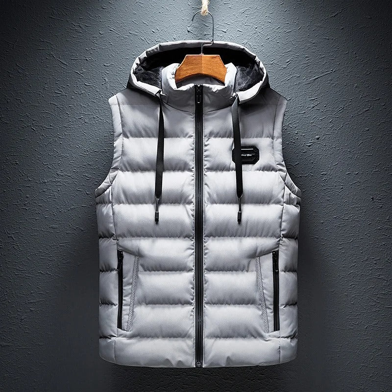 Gilet matelassé à capuche pour homme - Image 5