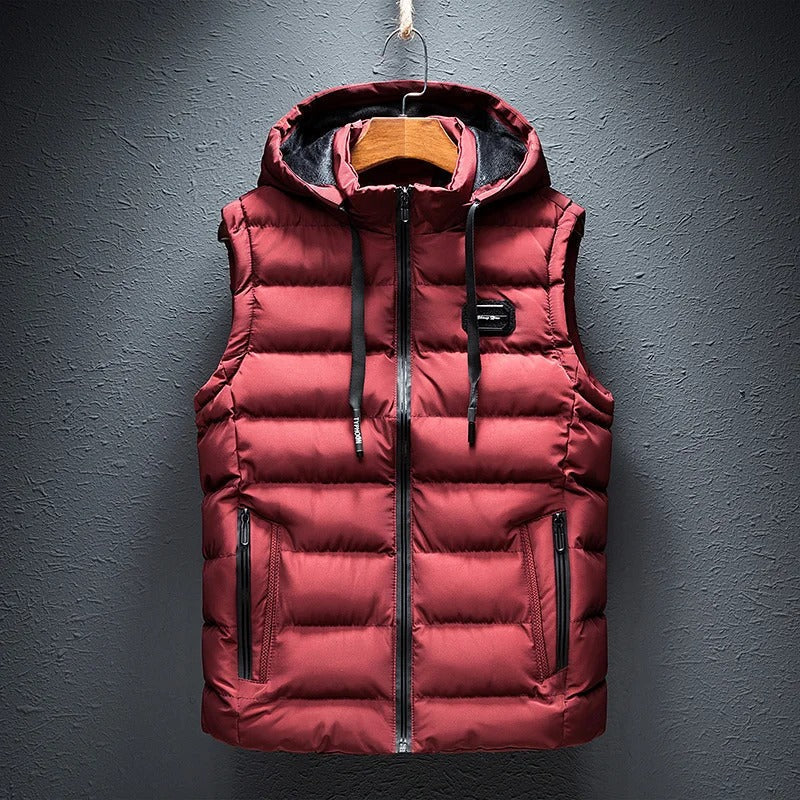 Gilet matelassé à capuche pour homme - Image 4