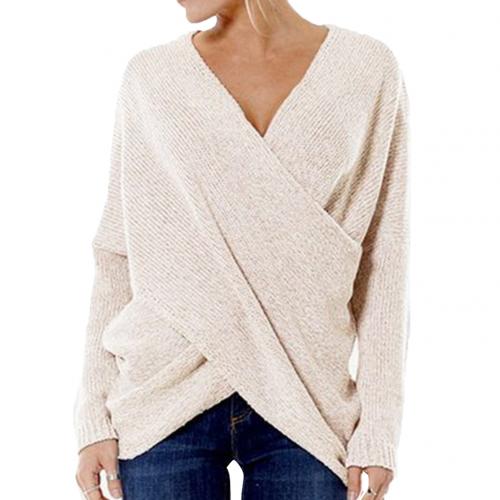 Pull-over cache-cœur à manches longues pour femme - Image 5