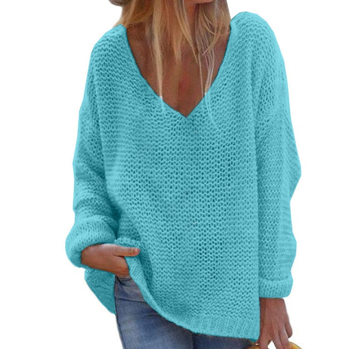 Pull ample en maille pour femme - Image 4
