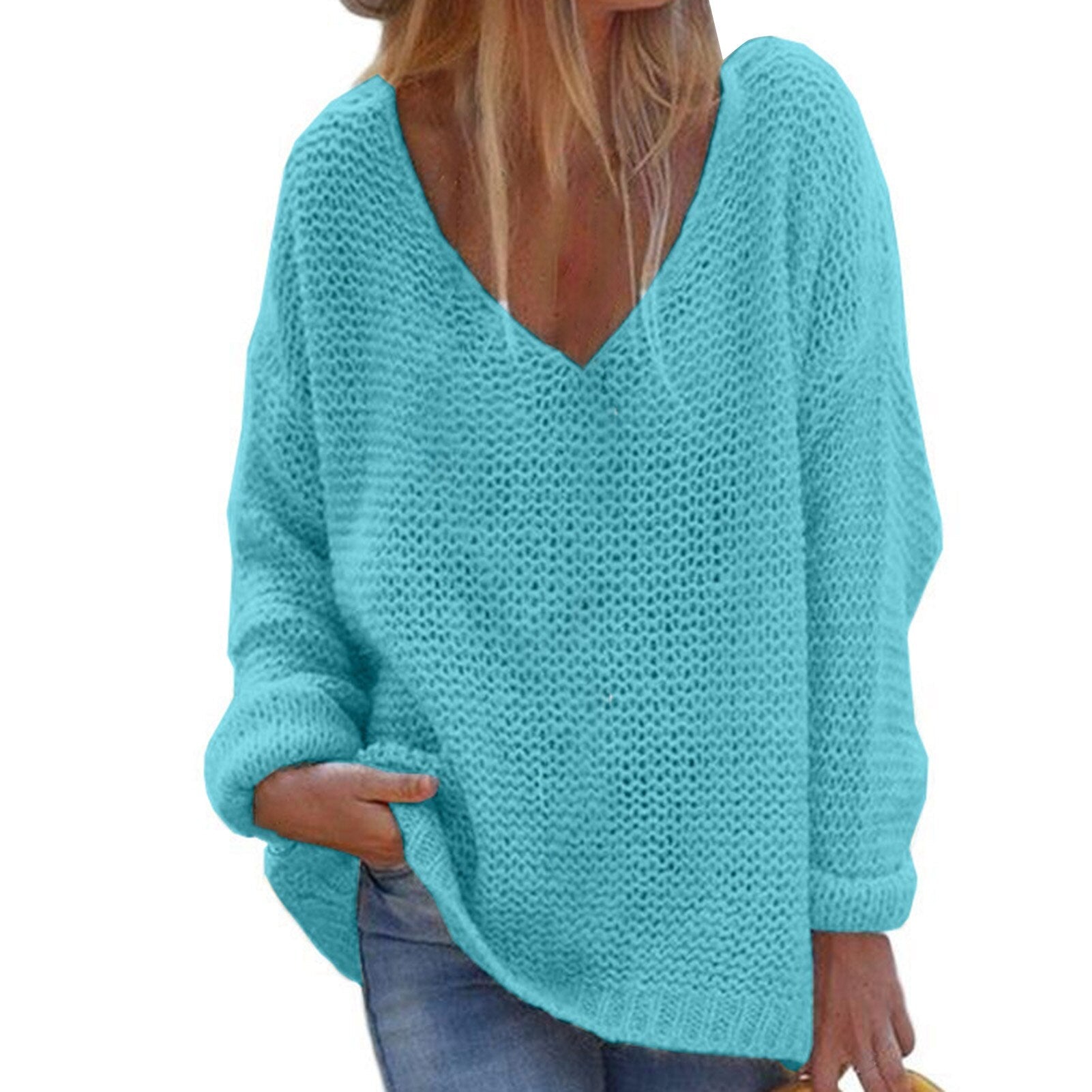 Pull ample en maille pour femme - Image 4