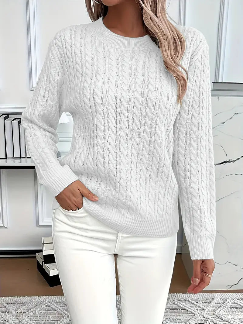 Pull Femme Tricot Câble - Image 7
