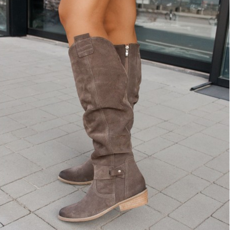 Bottes Plates Hautes Femme - Image 6
