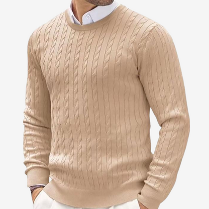 Pull en maille torsadée pour homme - Image 5