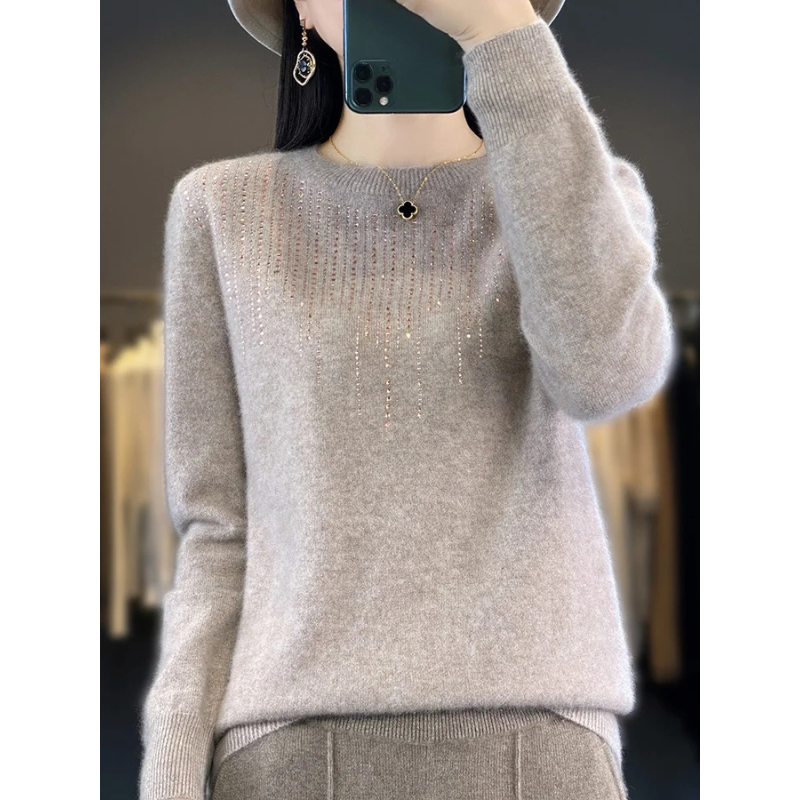 Pull Femme Col Rond Orné - Image 22