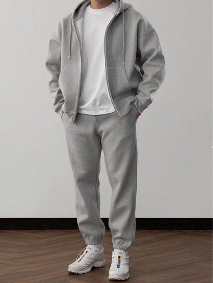 Ensemble de survêtement zippé pour homme - Image 3